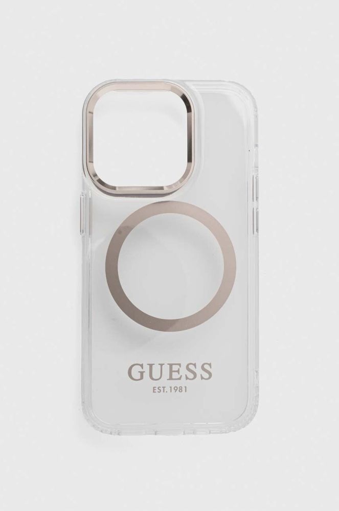 Чохол на телефон Guess iPhone 14 Pro 6,1" колір золотий (3412825)