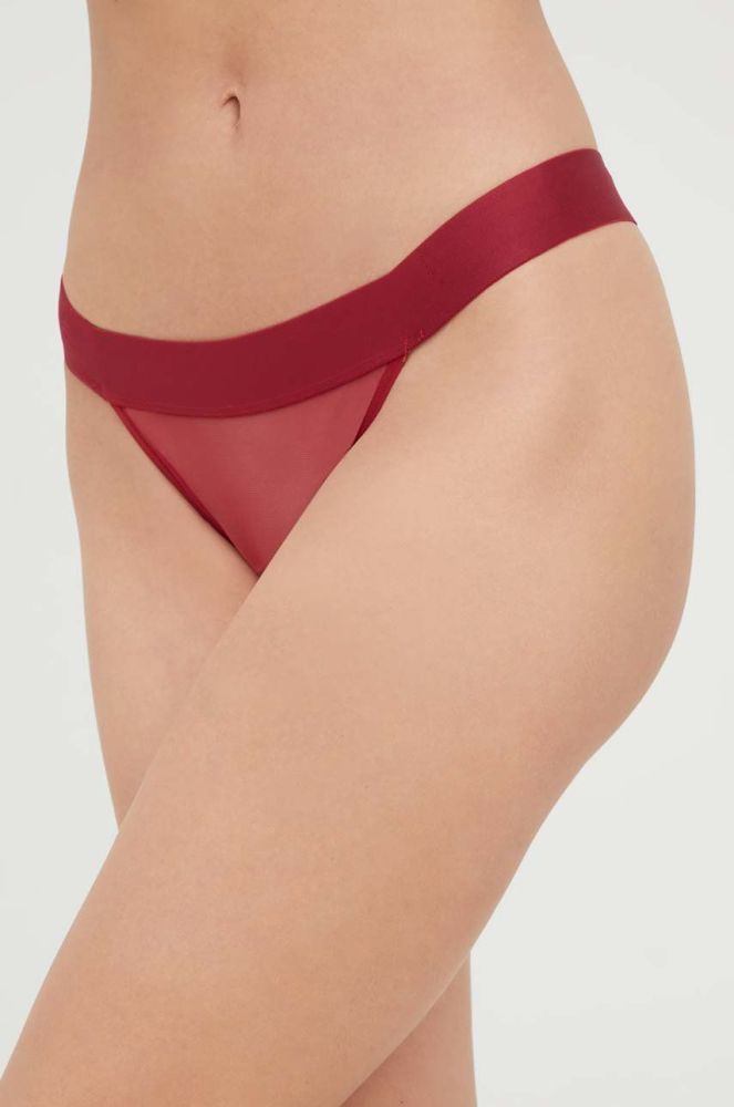 Стринги Dkny колір бордовий