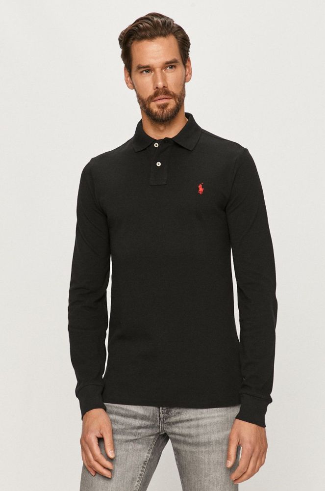 Polo Ralph Lauren - Лонгслів колір чорний (619007)