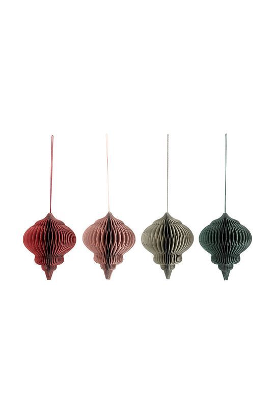 Bloomingville набір ялинкових прикрас (4-pack) колір барвистий (2753314)