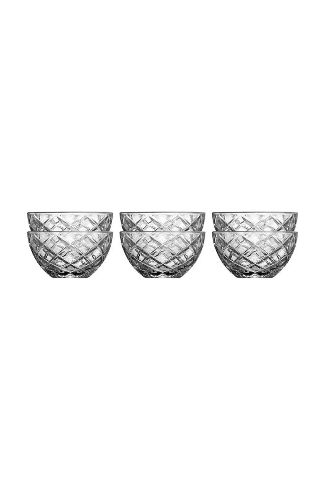 Набір мисок Lyngby Diamond 6 шт. колір прозорий