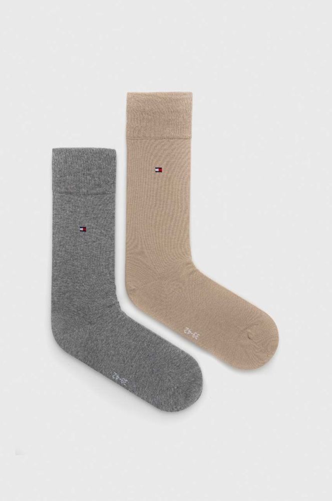 Шкарпетки Tommy Hilfiger 2-pack чоловічі колір зелений (2999113)