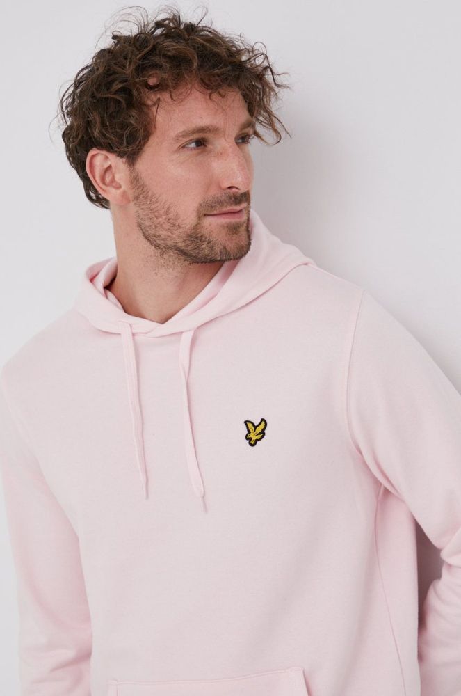 Lyle & Scott - Бавовняна кофта колір рожевий (1745044)