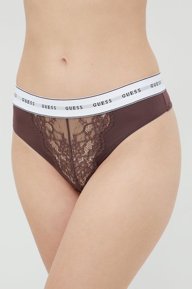 Стринги Guess колір фіолетовий (2633656)