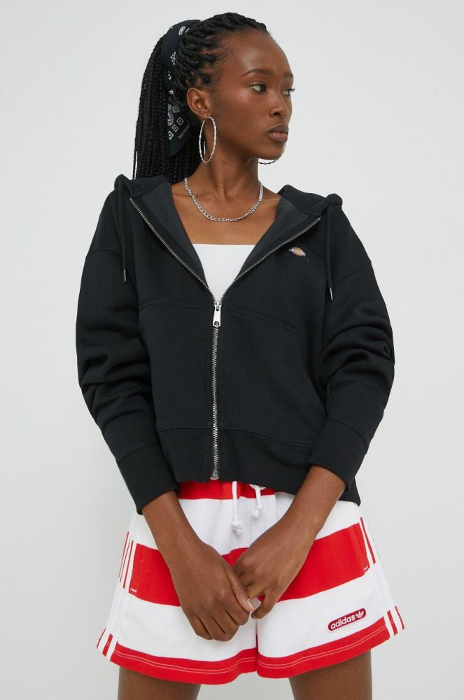 Кофта Dickies жіноча колір чорний з аплікацією (2564361)