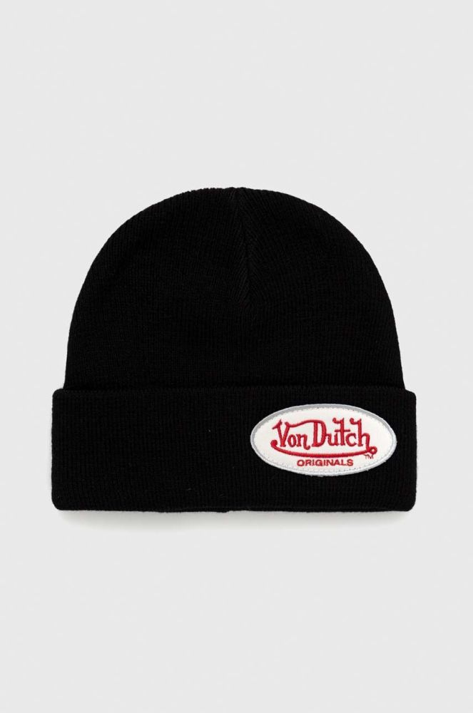 Шапка Von Dutch колір чорний (2849726)