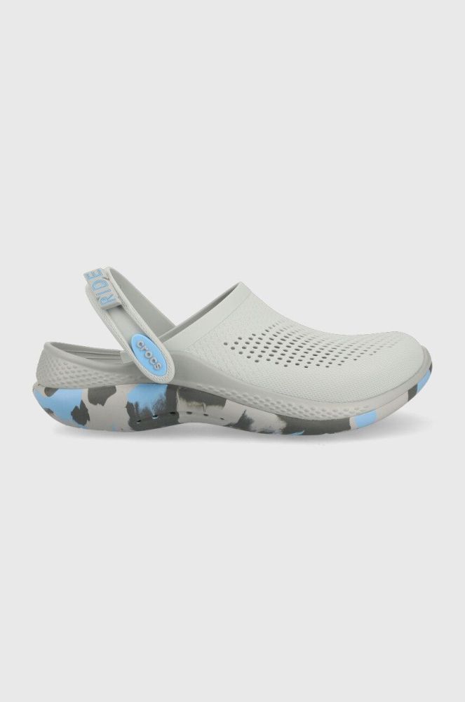 Шльопанці Crocs LiteRide 360 Marbled Clog жіночі колір сірий 207634