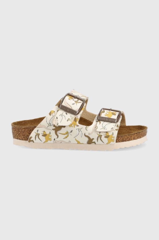 Дитячі шльопанці Birkenstock колір бежевий Narrow Width