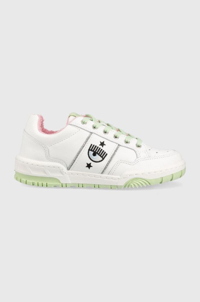 Шкіряні кросівки Chiara Ferragni Cf1 Low колір білий (2540292)