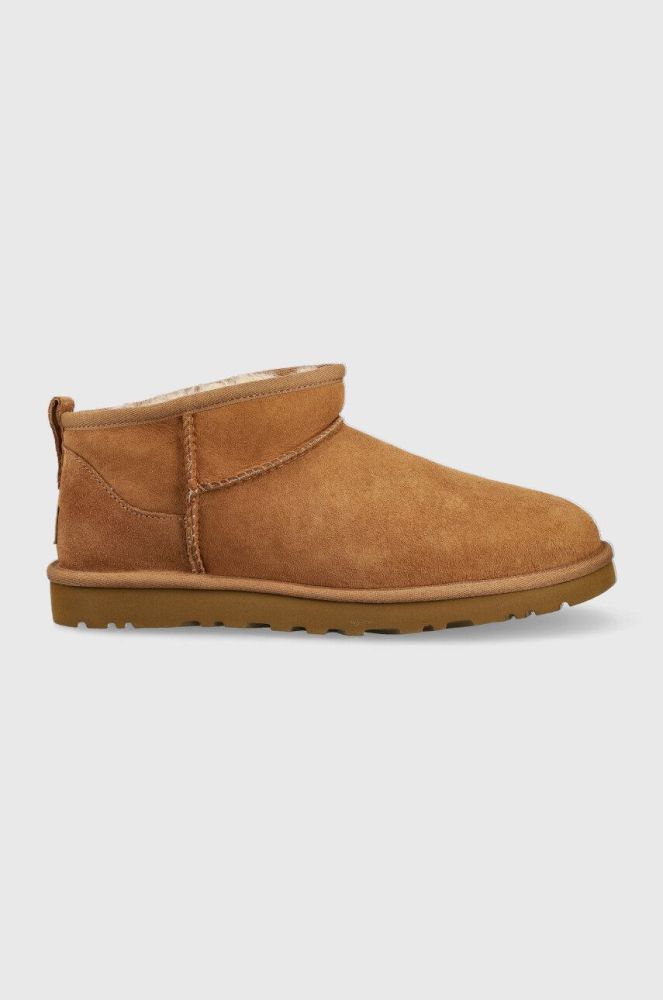 UGG Замшеві чоботи Classic Ultra Mini 1137391.CHE-CHE колір коричневий