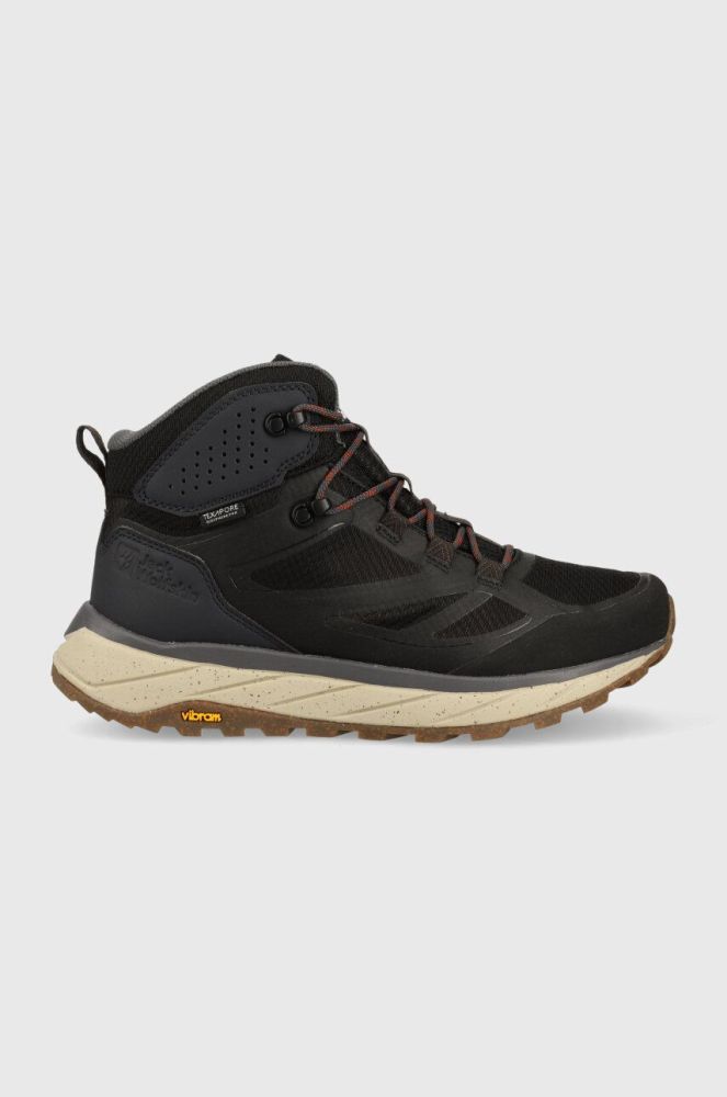 Черевики Jack Wolfskin Terraventure Texapore mid чоловічі колір чорний утеплені