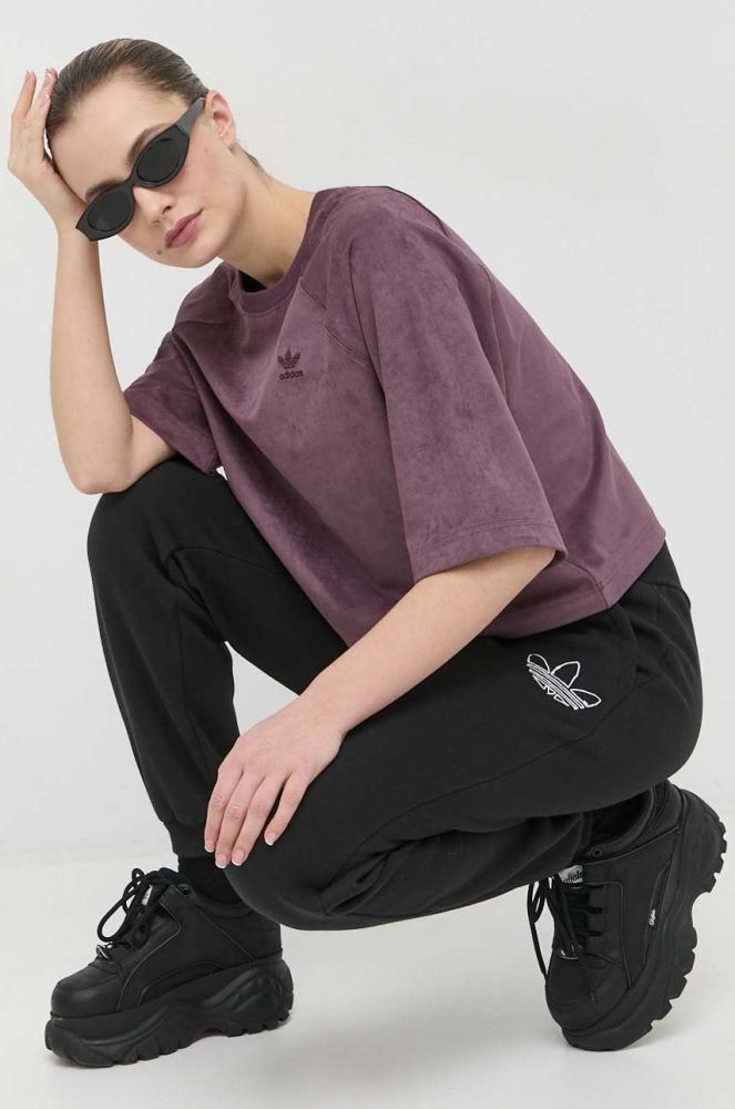 Спортивні штани adidas Originals жіночі колір чорний однотонні (2933067)