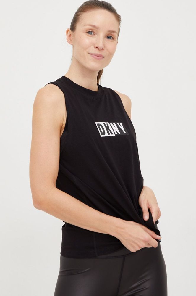 Топ Dkny жіночий колір чорний (2776189)