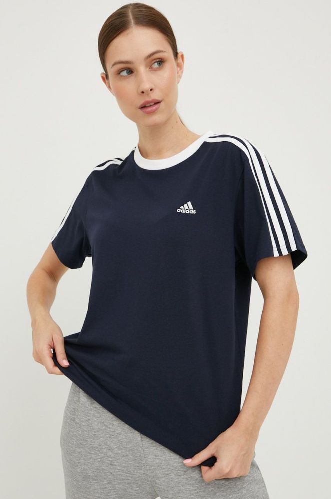 Бавовняна футболка adidas колір синій (2526515)
