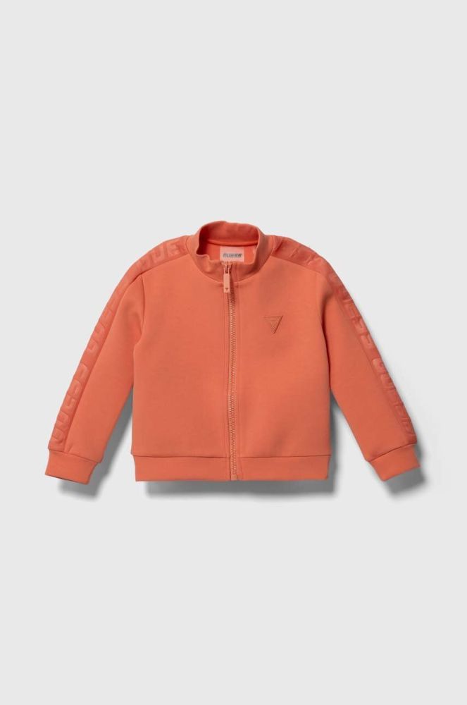 Дитяча кофта Guess колір помаранчевий однотонна (3400534)