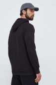 Кофта Hummel чоловіча колір чорний з капюшоном з принтом