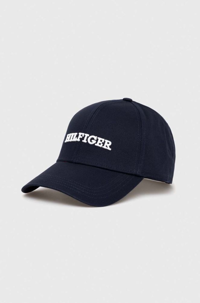 Бавовняна бейсболка Tommy Hilfiger колір синій з аплікацією (3316205)