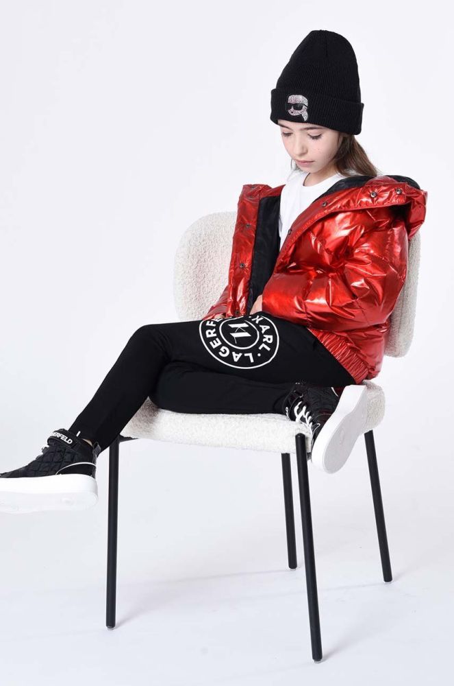 Дитяча куртка Karl Lagerfeld колір червоний (3577792)
