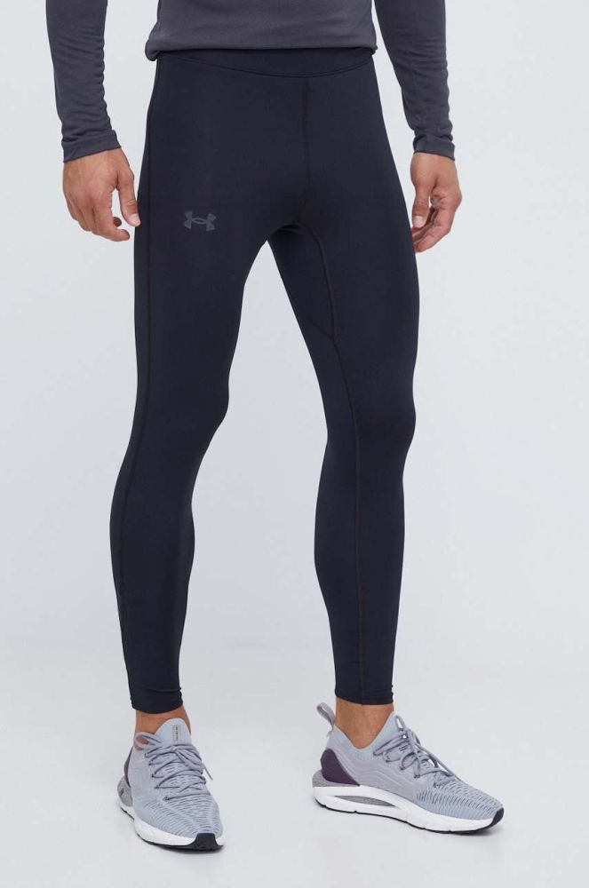 Легінси для бігу Under Armour Qualifier Elite колір чорний однотонні
