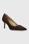 Замшеві туфлі Lauren Ralph Lauren Lanette колір коричневий 802709652010