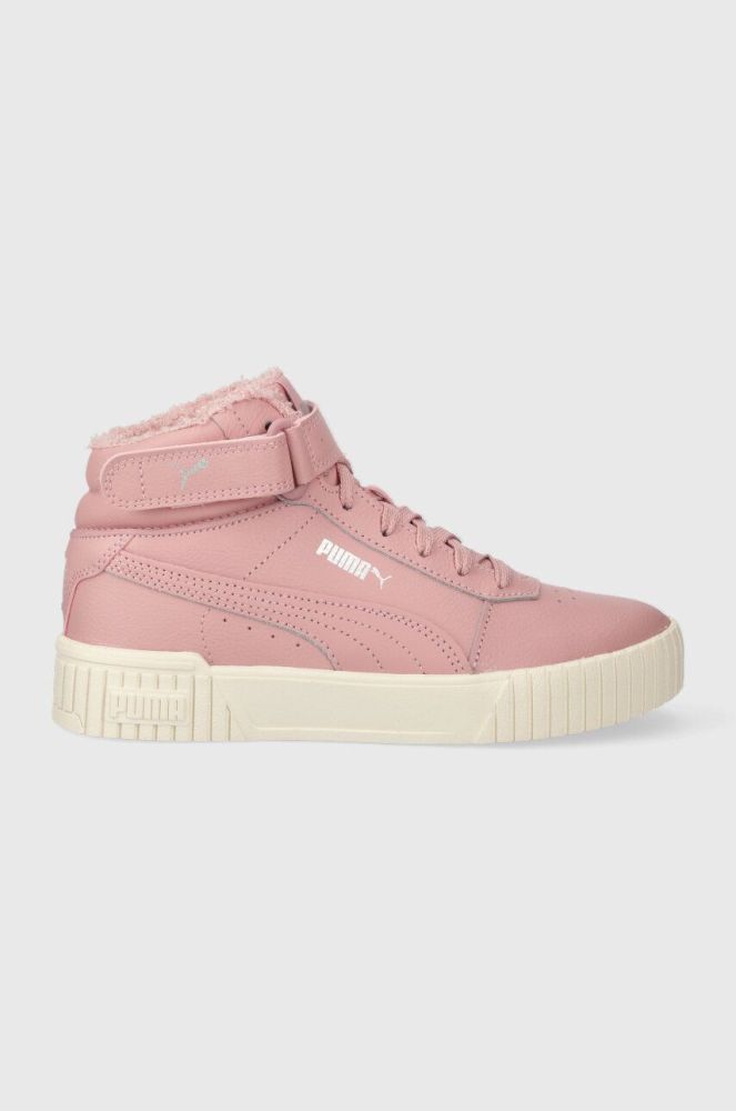 Дитячі кросівки Puma Carina 2.0 Mid WTR Jr колір рожевий
