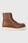 Шкіряні черевики Tommy Hilfiger TH AMERICAN WARM LEATHER BOOT чоловічі колір коричневий FM0FM04668