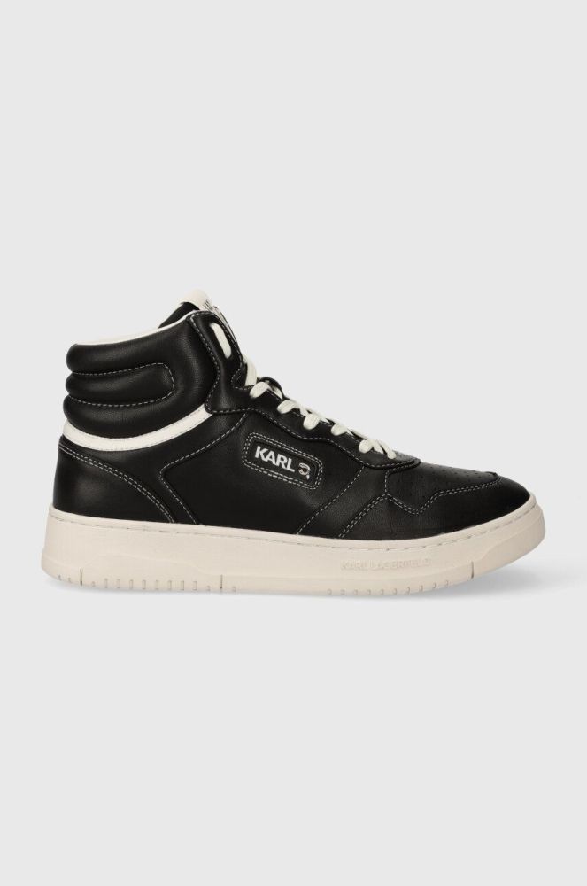Шкіряні кросівки Karl Lagerfeld KREW KC колір чорний KL53043