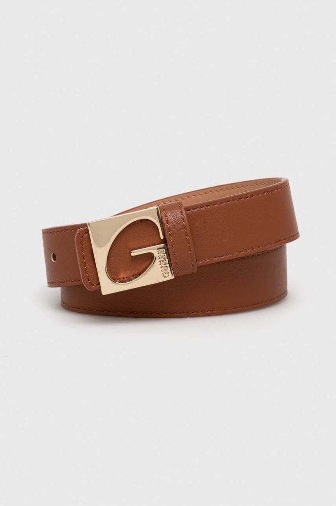 Двосторонній ремінь Guess жіночий колір коричневий (3533853)