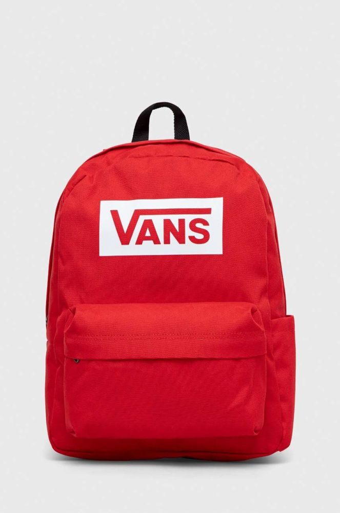 Рюкзак Vans Old Skool колір червоний великий з принтом