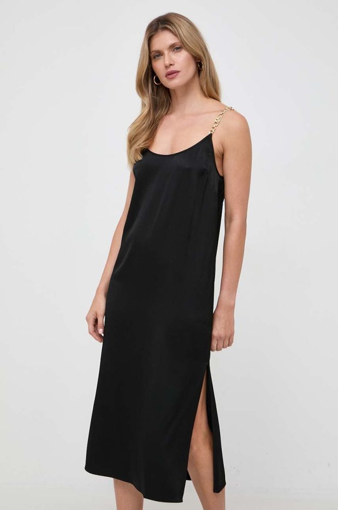 Сукня MICHAEL Michael Kors колір чорний midi пряма