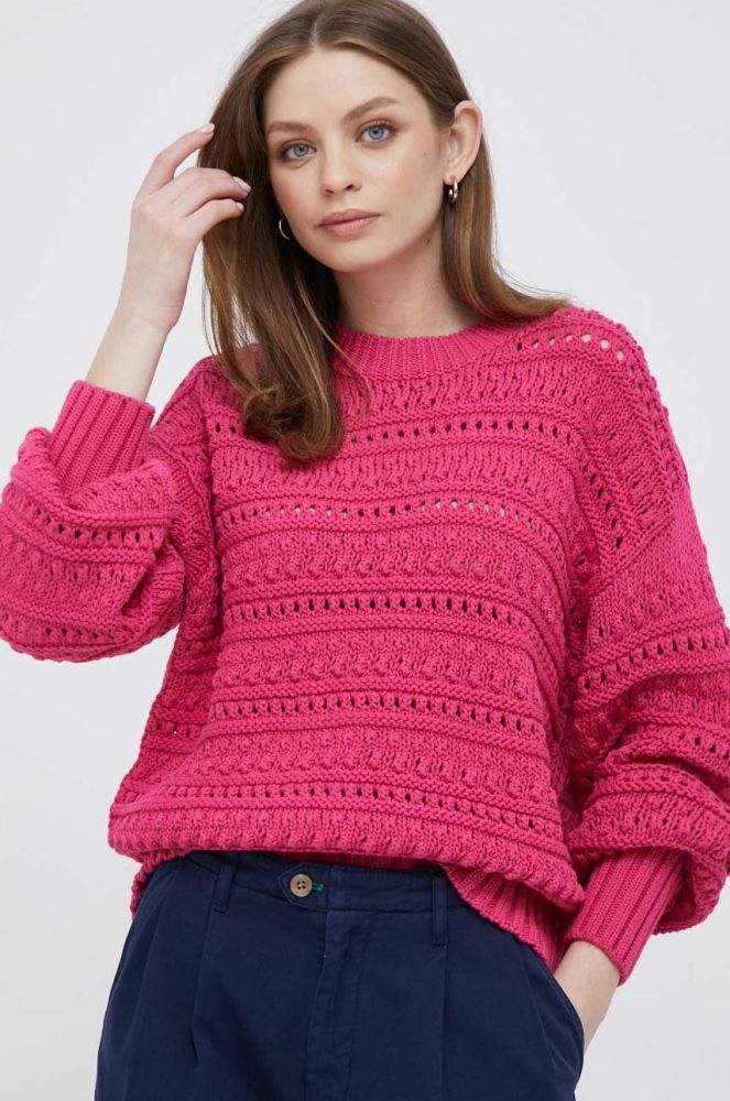 Светр Tommy Hilfiger жіночий колір рожевий