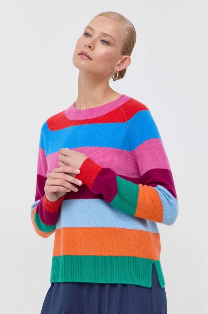 Светр з кашеміру Weekend Max Mara легкий колір барвистий