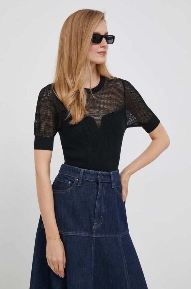 Светр Dkny жіночий колір чорний легкий (3471495)