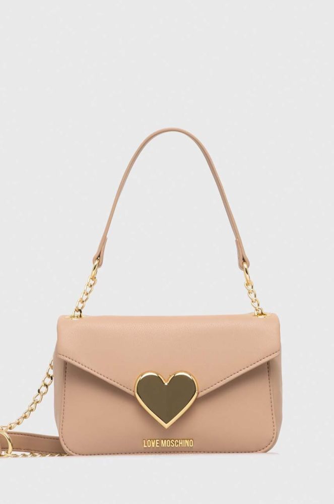 Сумочка Love Moschino колір бежевий (3384213)