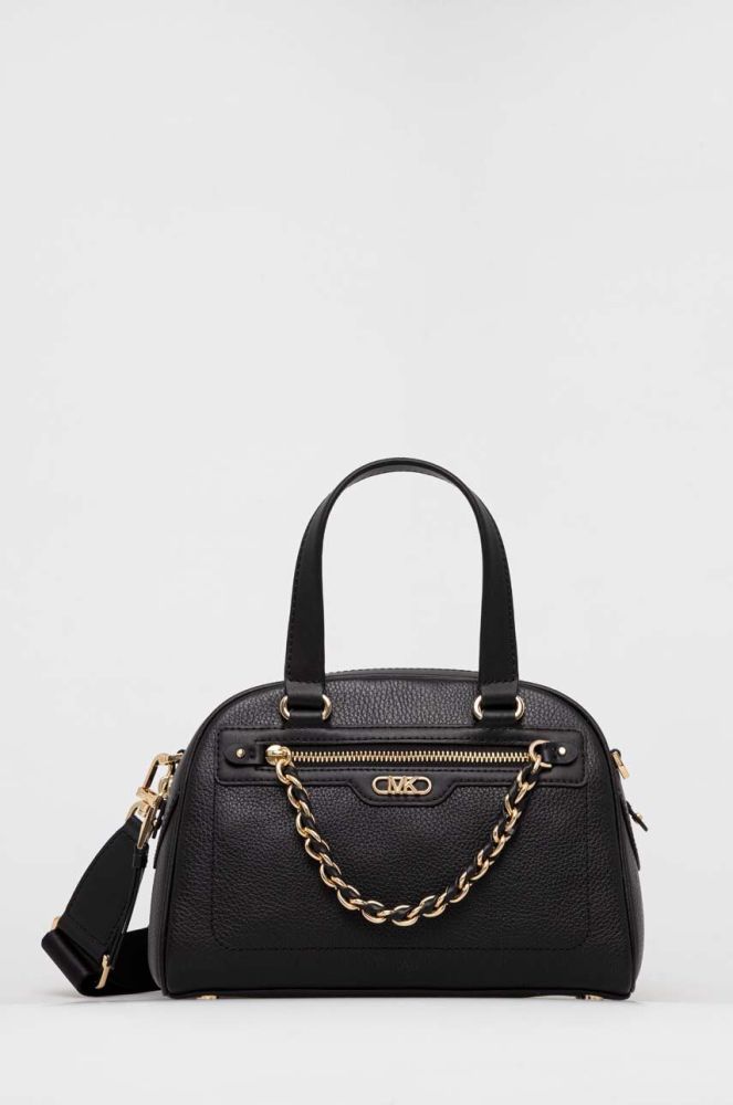 Шкіряна сумочка MICHAEL Michael Kors колір чорний (3459712)