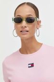 Футболка Tommy Jeans жіночий колір рожевий (3566462)