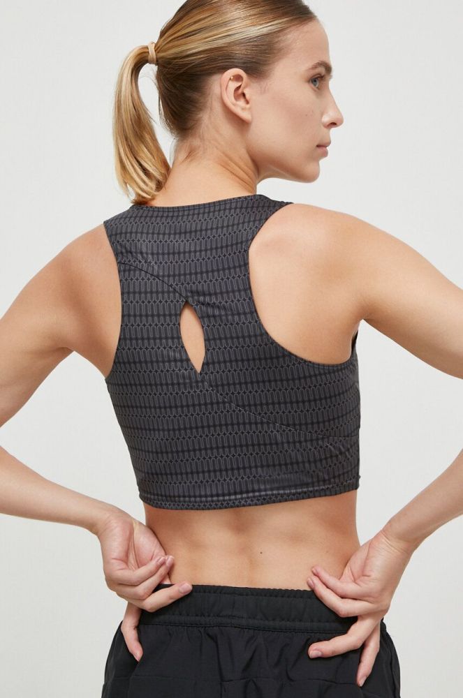 Топ для йоги adidas Performance Studio колір сірий