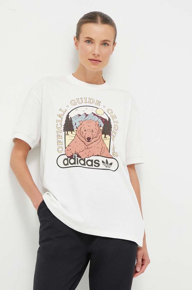 Бавовняна футболка adidas Originals колір білий (3520535)