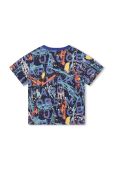 Дитяча бавовняна футболка Marc Jacobs колір синій візерунок (3542965)