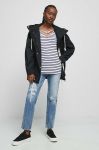 Куртка Medicine жіноча колір чорний перехідна oversize (3096818)