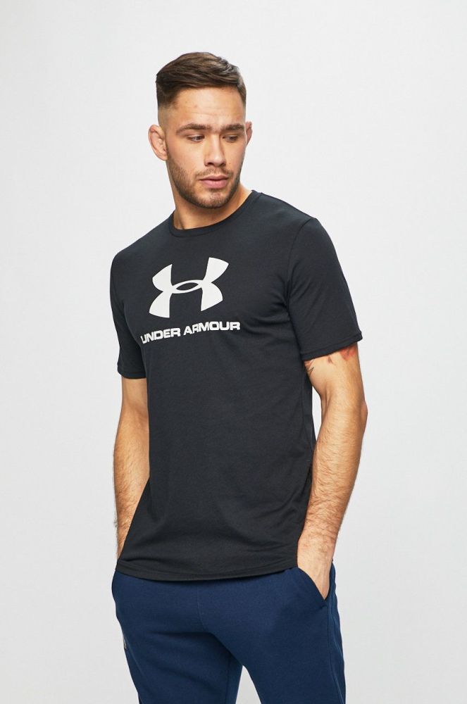 Футболка Under Armour 1329590 колір чорний з принтом 1329590-100