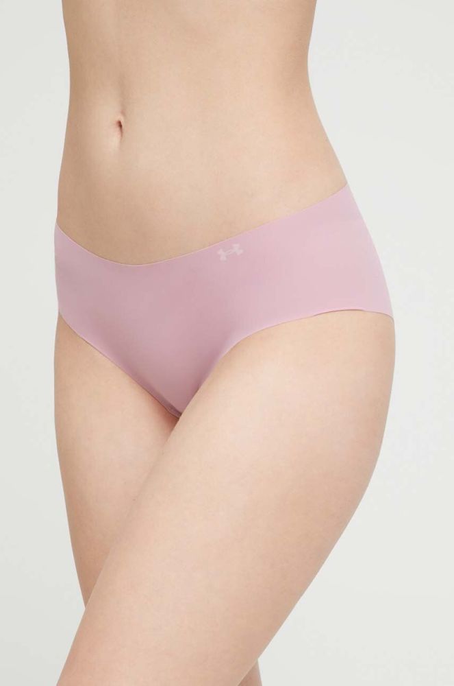 Труси Under Armour 3-pack колір рожевий