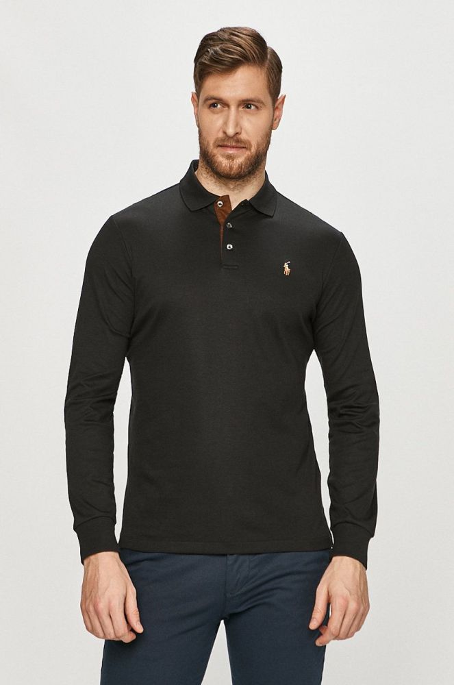 Polo Ralph Lauren - Лонгслів колір чорний (1282090)