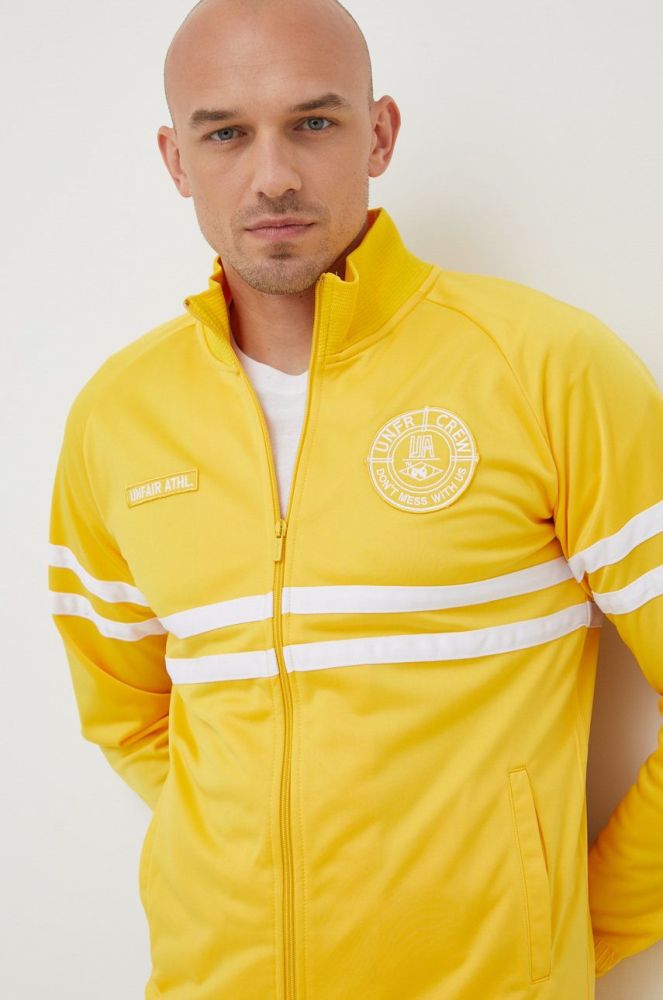 Кофта Unfair Athletics чоловіча колір жовтий з аплікацією