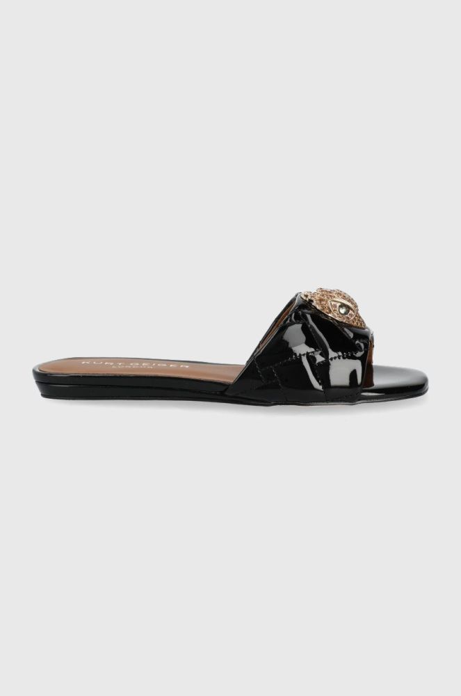Шкіряні шльопанці Kurt Geiger London жіночі колір чорний (2237311)