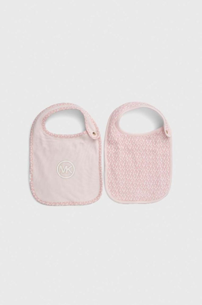 Дитячий слюнявчик Michael Kors 2-pack колір рожевий (3143774)
