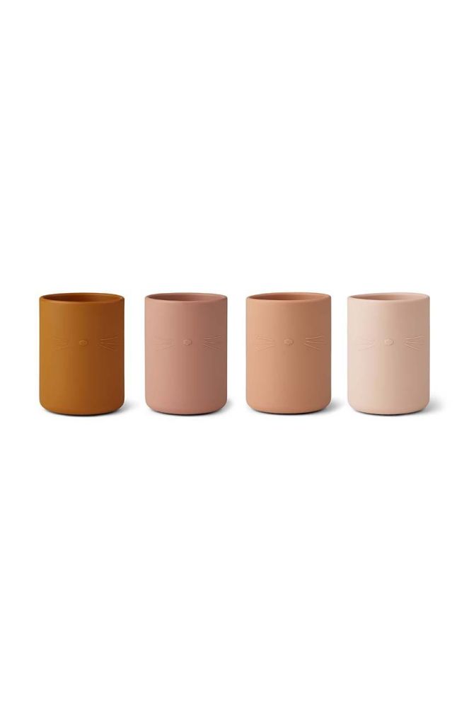 Дитячий кухлик Liewood 4-pack колір рожевий (3278634)
