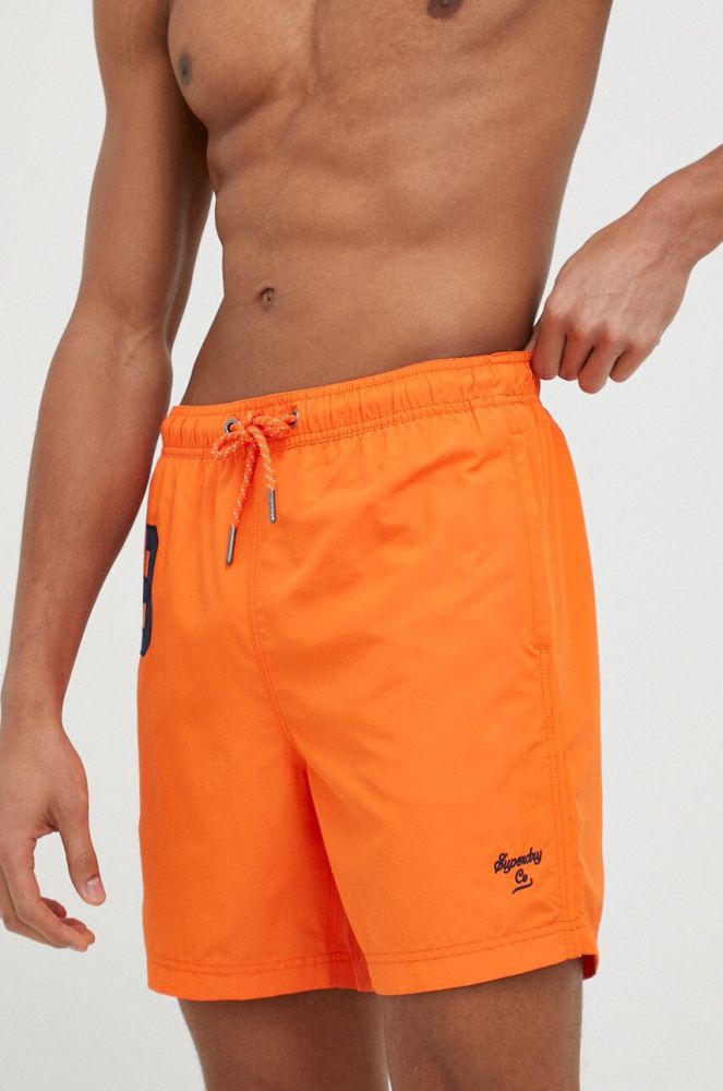 Купальні шорти Superdry колір помаранчевий (3173352)