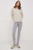 Кофта Polo Ralph Lauren жіноча колір бежевий з капюшоном однотонна (3648638)