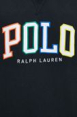 Кофта Polo Ralph Lauren чоловіча колір чорний з аплікацією (2877847)